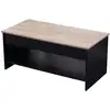 Image de Table basse avec plateau relevable noire et bois