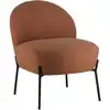 Image de Fauteuil en tissu boucle orange