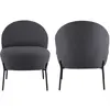 Image de Fauteuil en tissu boucle gris