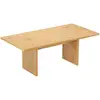 Image de Table basse rectangulaire en bois style scandinave 120cm