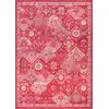 Image de Tapis salon vintage - poils court et doux rose framboise 200X290
