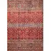 Image de Tapis vintage lavable en machine rouge 160x230