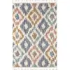 Image de Tapis salon berbere 160x230 à motif géométrique pastel