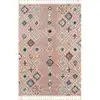 Image de Tapis salon berbere rose 120x170 dessin ethnique