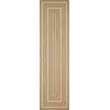 Image de Tapis intérieur/extérieur aspect jute motif rectangulaire blanc 80x150