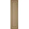 Image de Tapis intérieur/extérieur effet jute motif rectangulaire noir 80x300