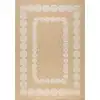 Image de Tapis intérieur/extérieur effet jute motif géométrique blanc 120x170