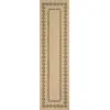 Image de Tapis intérieur et extérieur effet jute motif géométrique noir 80x300