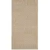 Image de Tapis de couloir motif arc en relief beige - 80x150