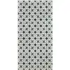 Image de Tapis de cuisine carreaux de ciment noir 50x100