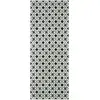 Image de Tapis de cuisine carreaux de ciment noir 70x180