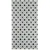 Image de Tapis de cuisine carreaux de ciment noir 80x150