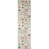 Image de Tapis de cuisine carreaux de ciment multicolore 80x300
