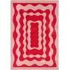 Image de Tapis vintage style année 70 Rouge 200x280