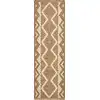 Image de Tapis intérieur et extérieur aspect jute ethnique terra- 60x90