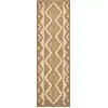 Image de Tapis intérieur et extérieur aspect jute ethnique jaune - 60x90