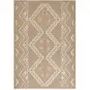 Image de Tapis intérieur et extérieur aspect jute ethnique jaune - 160x230