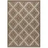 Image de Tapis intérieur et extérieur aspect jute géométrique noir-120x170