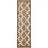 Image de Tapis intérieur et extérieur aspect jute scandinave marron - 60x90