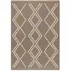 Image de Tapis intérieur et extérieur aspect jute scandinave marron-200x290