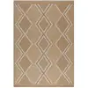 Image de Tapis intérieur et extérieur aspect jute scandinave jaune -160x230