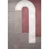 Image de Tapis géométrique à poils ras - rouge - 200x290 cm