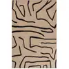 Image de Tapis aspect jute motif géométrique noir 120x170 cm