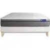 Image de Ensemble 160x200 matelas mémoire de forme sommier kit blanc
