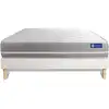 Image de Ensemble 140x190 matelas mémoire de forme sommier kit blanc