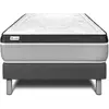 Image de Ensemble 90x190 matelas mémoire de forme sommier kit gris