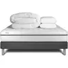 Image de Pack sommier kit matelas mémoire de forme 200x200 gris complet