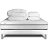 Image de Pack sommier kit matelas mémoire de forme 180x200 blanc complet