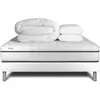 Image de Pack sommier kit matelas mémoire de forme 160x200 blanc complet