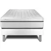 Image de Ensemble 90x190 matelas mémoire de forme sommier kit blanc