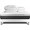 Image de Pack sommier kit matelas mémoire de forme 160x200 blanc complet
