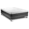 Image de Ensemble 140x190 matelas mémoire de forme sommier kit gris