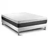 Image de Ensemble 160x200 matelas mémoire de forme sommier kit blanc