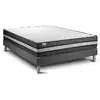Image de Ensemble 160x200 matelas mémoire de forme sommier kit gris