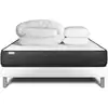 Image de Pack sommier kit matelas mémoire de forme 160x200 blanc complet