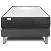 Image de Ensemble 90x190 matelas mémoire de forme sommier kit gris