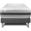 Image de Ensemble 90x190 matelas hybride sommier kit gris