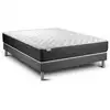 Image de Ensemble 140x200 matelas mémoire de forme sommier kit gris