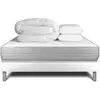 Image de Pack sommier kit matelas mémoire de forme 180x200 blanc complet