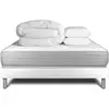 Image de Pack sommier kit matelas mémoire de forme 160x200 blanc complet