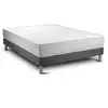 Image de Ensemble 140x190 matelas mémoire de forme sommier kit gris