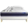 Image de Pack sommier kit matelas latex et mémoire de forme 180x200 blanc