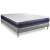 Image de Ensemble 180x200 matelas latex et mémoire de forme sommier kit gris