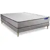 Image de Ensemble 200x200 matelas mémoire de forme sommier kit gris