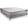 Image de Ensemble 180x200 matelas mémoire de forme sommier kit gris
