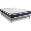 Image de Ensemble 120x190 matelas hybride sommier kit gris